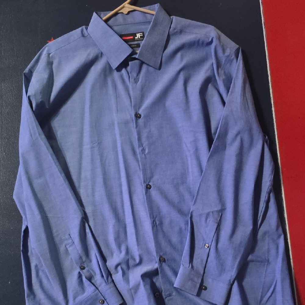 JF J.Ferrar Classic Blue Dress Shirt